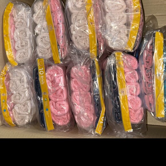 Hanes Girls’ Tagless Briefs – LOT 84 - 180 pcs – 18 packs (10 ea) – Sz 8 - NEW - Picture 2 of 3